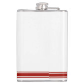 Volunteer Firefighter Maltese Cross Custom Heupfles (Achterkant)