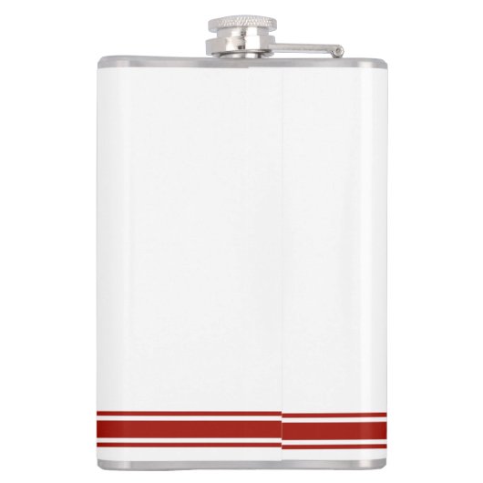 Volunteer Firefighter Maltese Cross Custom Heupfles (Achterkant)