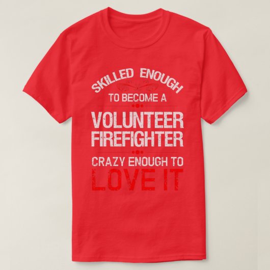 Volunteer Firefighter T ShirtTShirt T-shirt (Design voorkant)
