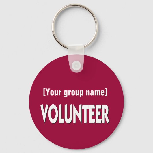 Volunteer Gift met naam Sleutelhanger (Voorkant)
