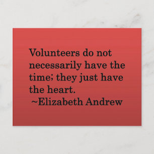 Volunteer Heart Briefkaart