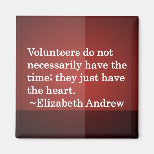 Volunteer Heart Magneet (Voorkant)