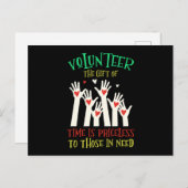 Volunteer Heart Vlunteers Volunteering Kindness Ch Briefkaart (Voorkant / Achterkant)