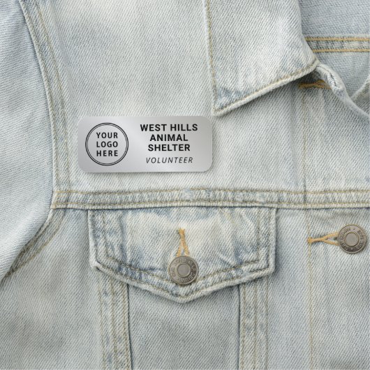 Volunteer Logo Silver Naamplaatje (In situ)