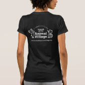 "Volunteer, LRAV" Dames T-shirt (zwart) (Achterkant)