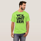 "Volunteer, LRAV" T-shirt (Lime Green) (Voorkant volledig)