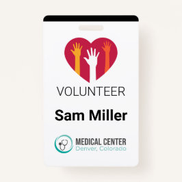 Volunteer Medical Kantoor ID Badge