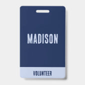Volunteer Naam All Access Pass Evenement marinebla Badge (Voorzijde)