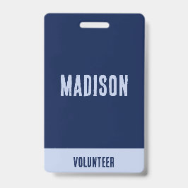 Volunteer Naam All Access Pass Evenement marinebla Badge