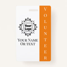 Volunteer Oranje werknemer ID met Logo