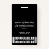 Volunteer Photo ID Badges with Clip or Lanyard (Achterkant)