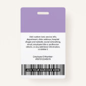 Volunteer Photo ID Badges with Clip or Lanyard (Achterkant)