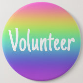 Volunteer Rainbow Button (Voorkant)