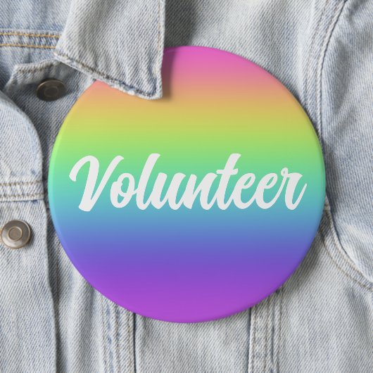 Volunteer Rainbow Gradient Button (In situ)