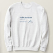 Volunteer Sweatshirt (Design voorkant)