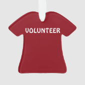 "VOLUNTEER" T-shirt Ornament (achterkant)