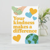 Volunteer Thank You Card Bedankkaart (Staand voorkant)