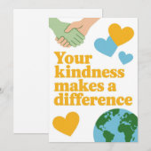 Volunteer Thank You Card Bedankkaart (Voorkant / Achterkant)