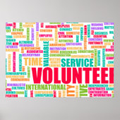 Volunteer Time and Service for Community Poster (Voorkant)