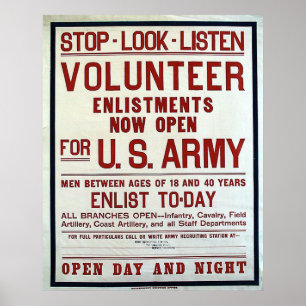 Volunteer - US Army Poster