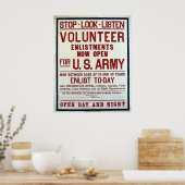 Volunteer - US Army Poster (Keuken)