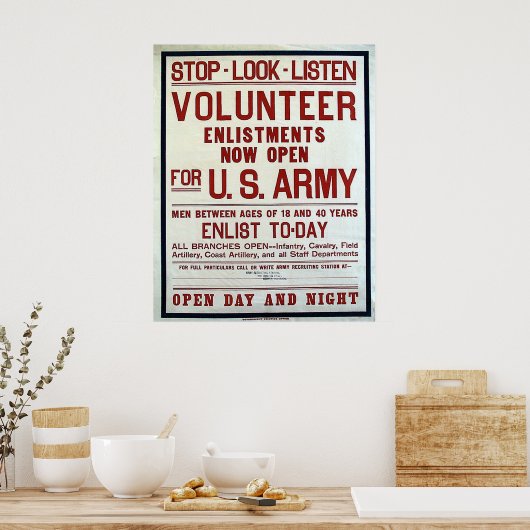 Volunteer - US Army Poster (Keuken)