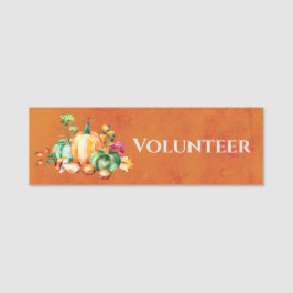 Volunteer Usher Herfst Autumn Harvest Thanksgiving Naamplaatje
