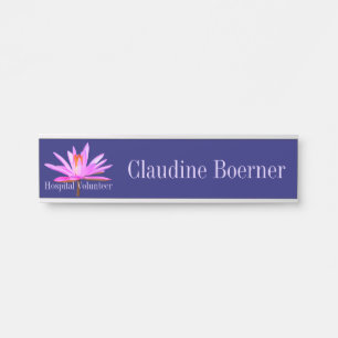 Volunteer Water Lily Hanging Name Bord Deurteken Deurbordje