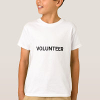 Volunteer zwart-wit eenvoudig elegant modern