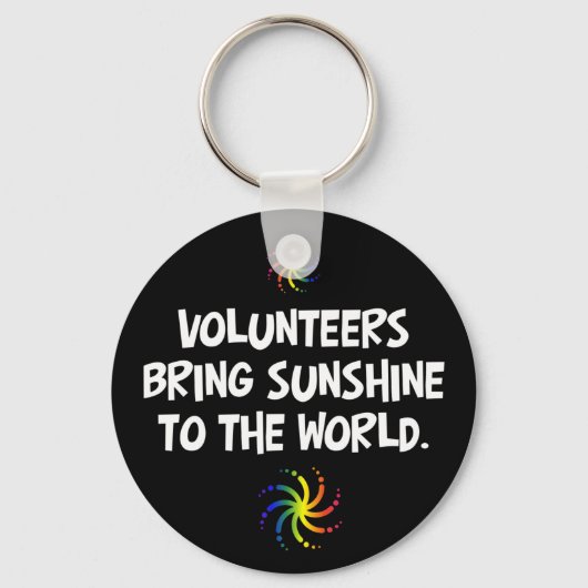 Volunteers bring sunshine to the world sleutelhanger (Voorkant)