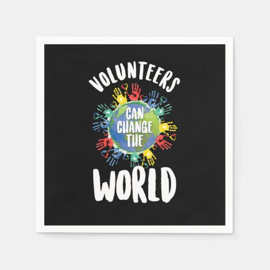 Volunteers Can Change The World Volunteering Volun Servet (Voorkant)