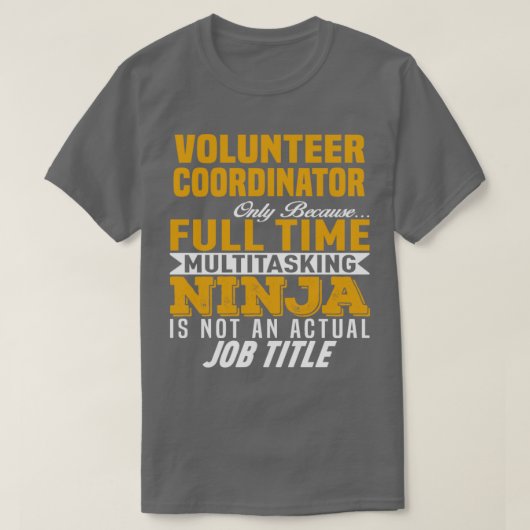 Voluntensoördinator 12 t-shirt (Design voorkant)