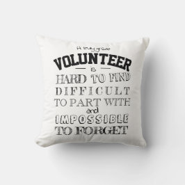 Volunter Appreciation Dank u het manuscript witte  Kussen