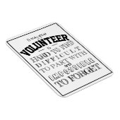 Volunter Appreciation Dank u het manuscript witte  Magneet (Rechterzijde)