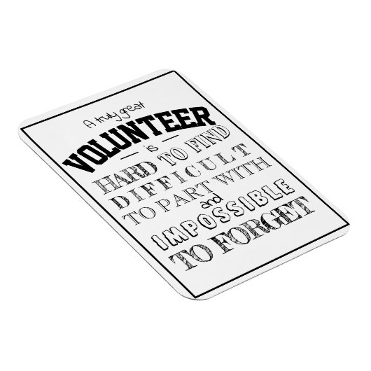 Volunter Appreciation Dank u het manuscript witte Magneet (Rechterzijde)