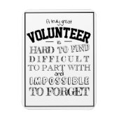 Volunter Appreciation Dank u het manuscript witte  Magneet (Verticaal)