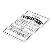 Volunter Appreciation Dank u het manuscript witte Magneet (Linkerzijde)