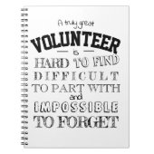 Volunter Appreciation Dank u het manuscript witte  Notitieboek (Voorkant)