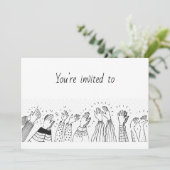 Volunter Appreciation Luncheon Modern Simple Kaart (Staand voorkant)