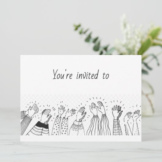 Volunter Appreciation Luncheon Modern Simple Kaart (Staand voorkant)