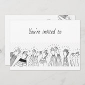 Volunter Appreciation Luncheon Modern Simple Kaart (Voorkant / Achterkant)