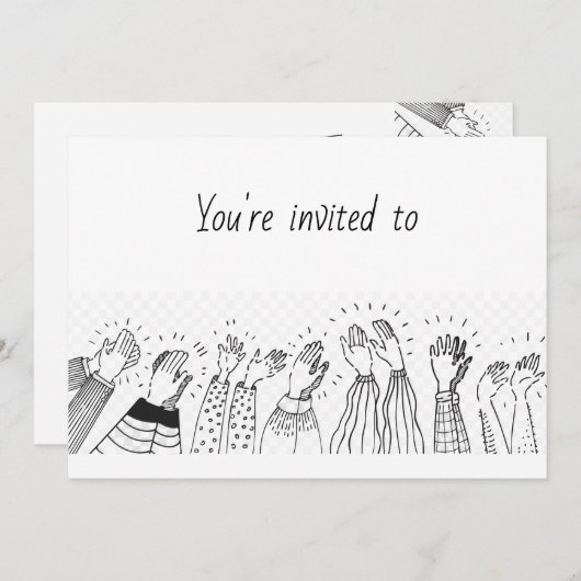 Volunter Appreciation Luncheon Modern Simple Kaart (Voorkant / Achterkant)