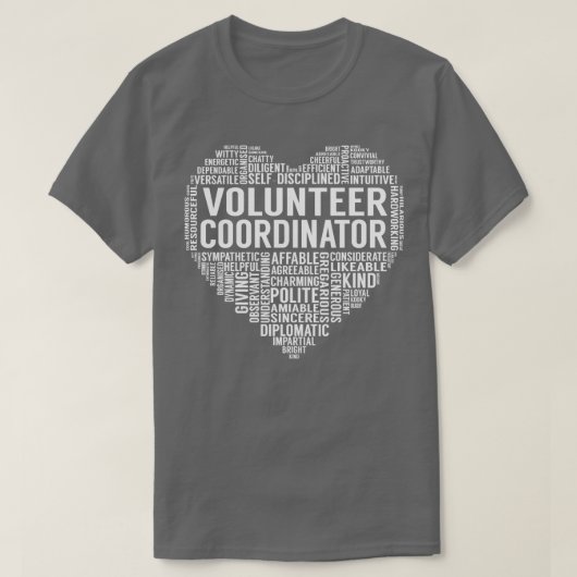 Volunter Coordinator Heart T-shirt (Design voorkant)