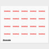 Voluntold Stamp Ronde Sticker (Vel)