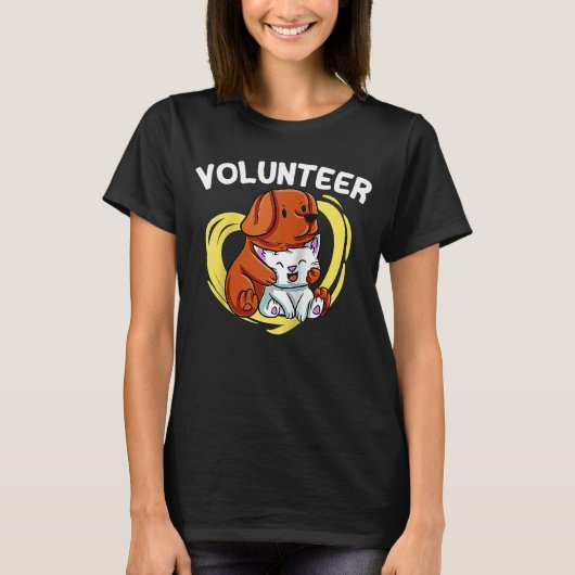 Voluntshulp dierredder vrijwilliger t-shirt (Voorkant)