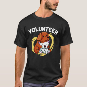 Voluntshulp dierredder vrijwilliger t-shirt