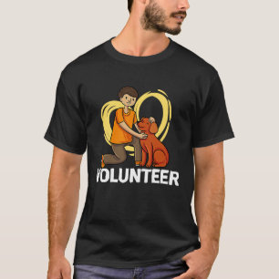 Voluntshulp dierredder vrijwilliger t-shirt