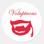 voluptueuze Sticker (Voorkant)