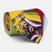 Voluptuous Fractal Abstract Moderne Art Stropdas (Opgerold)