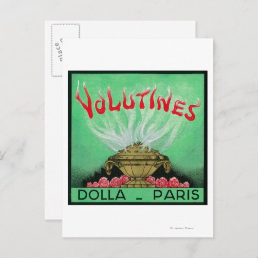 Volutines Perfume LabelParis, Frankrijk Briefkaart (Voorkant / Achterkant)